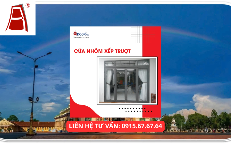 Mẫu cửa nhôm Xingfa xếp trượt Tây Ninh
