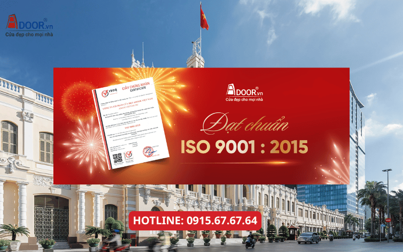 Cửa nhôm Xingfa HCM - Chứng nhận ISO của Adoor