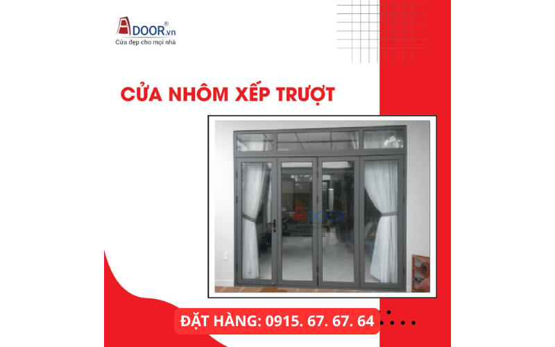 Cửa nhôm Xingfa xếp trượt Khánh Hòa