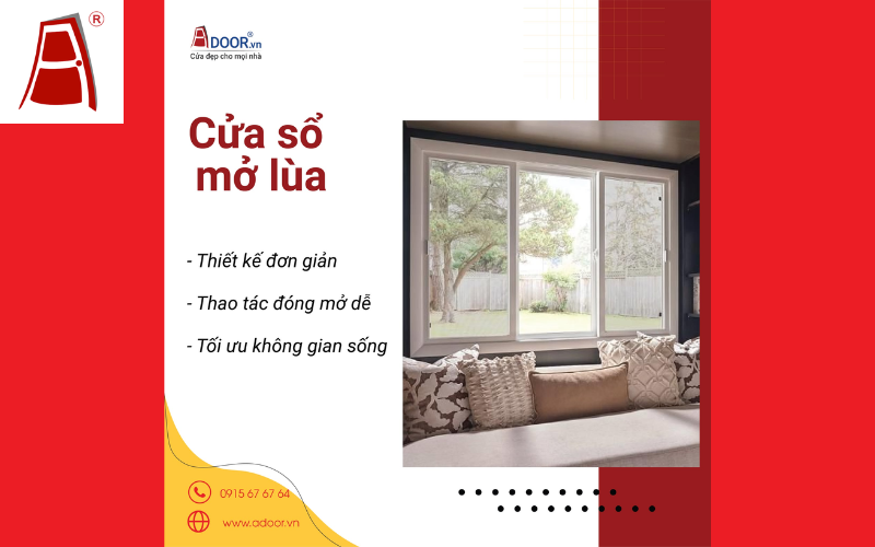 Cửa sổ nhôm Xingfa mở lùa Ninh Thuận