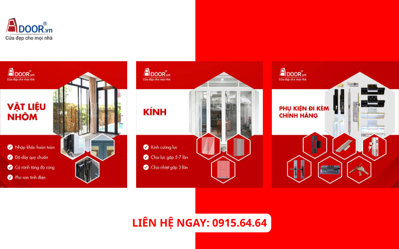 Cấu tạo cửa nhôm Xingfa Lâm Đồng