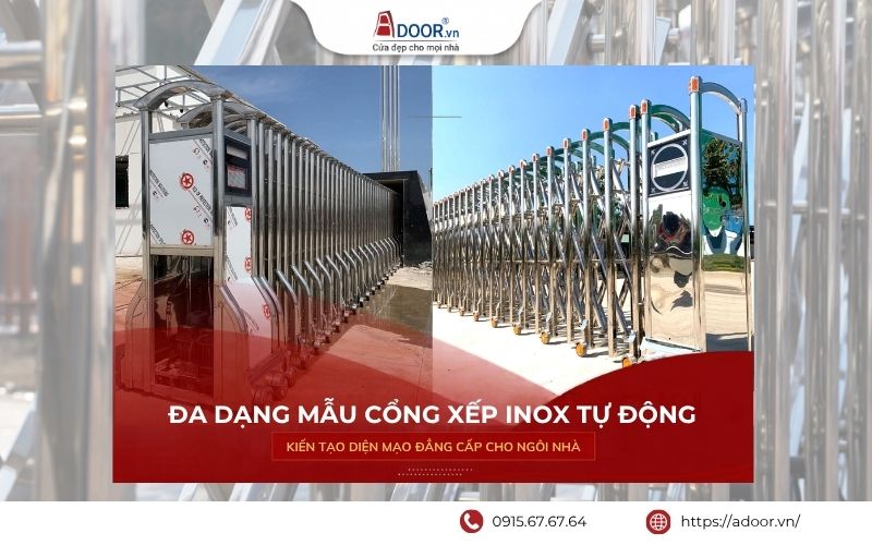 mẫu cổng xếp đa dạng