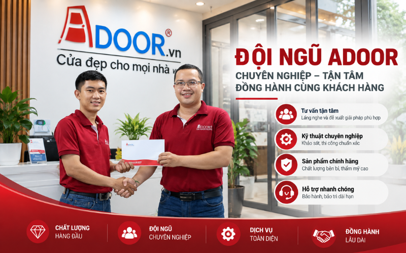 Đội ngũ Adoor đồng hành cùng khách hàng lựa chọn cửa nhôm MaxPro Đội ngũ Adoor đồng hành cùng khách hàng lựa chọn cửa nhôm MaxPro