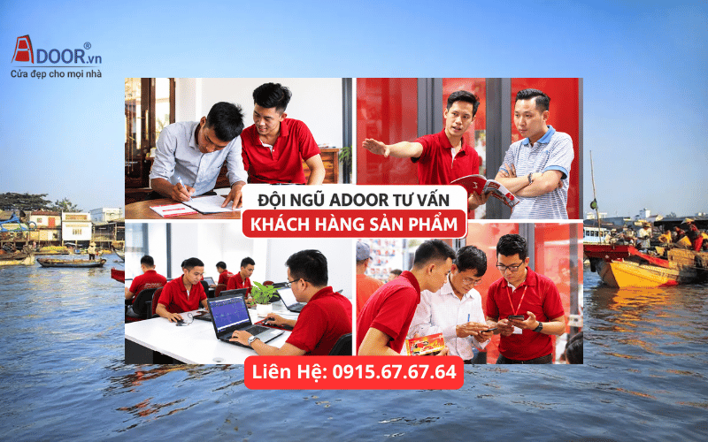 Cửa nhôm Xingfa Tiền Giang - Đội ngũ Adoor tư vấn sản phẩm cho khách hàng