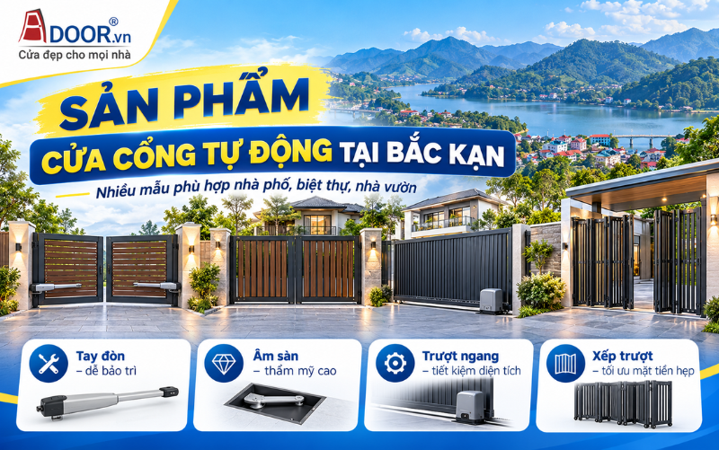 Cổng tự động tại Bắc Kạn – Các mẫu cổng hiện đại dành cho nhà phố và biệt thự