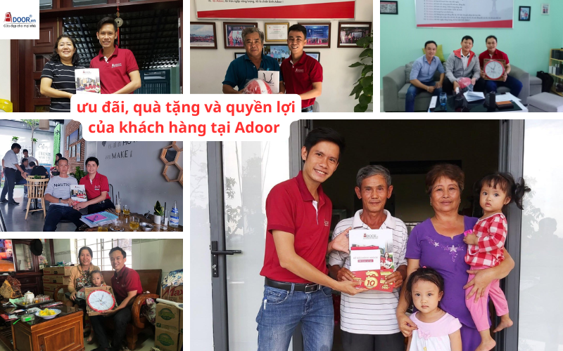 Khách hàng sử dụng sản phẩm và dịch vụ Adoor