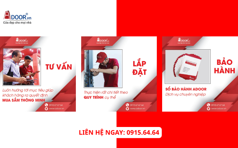 Quy trình tư vấn lắp đặt và bảo hành cửa Adoor