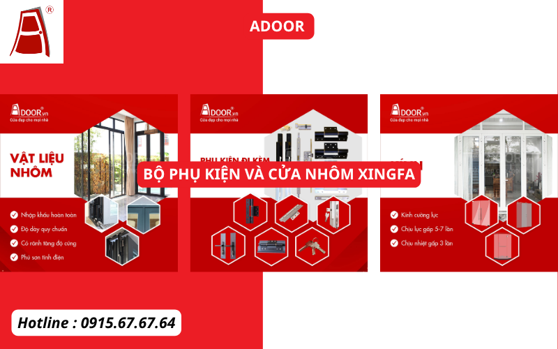 Cấu tạo cửa nhôm Xingfa Bình Thuận