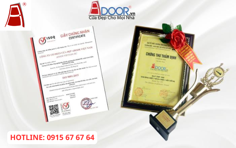 Giấy chứng nhận và hồ sơ chất lượng Adoor