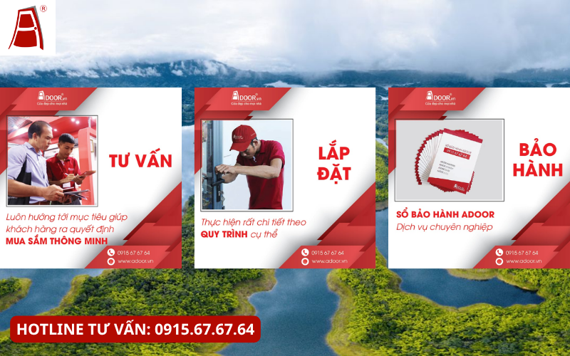 Quy trình tư vấn lắp đặt bảo hành cửa Adoor Quy trình tư vấn lắp đặt bảo hành cửa Adoor