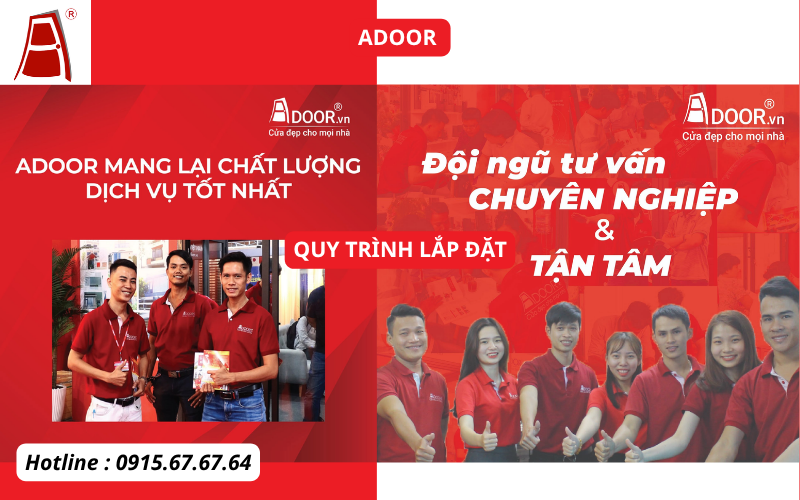 Đội ngũ tư vấn và lắp đặt cửa nhôm Adoor