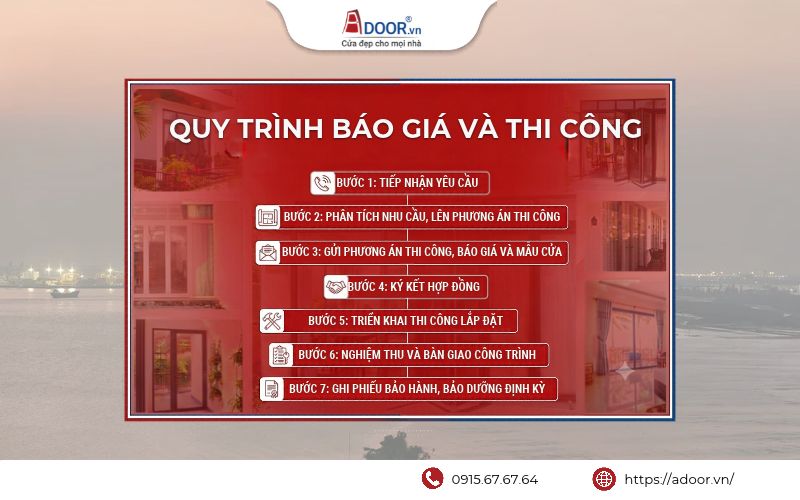Quy trình tư vấn và báo giá Adoor