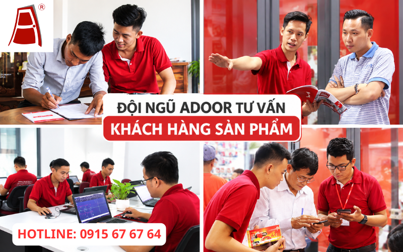 Đội ngũ Adoor tư vấn sản phẩm cho khách hàng
