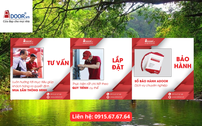 Dịch vụ tư vấn lắp đặt và bảo hành cửa tại Adoor