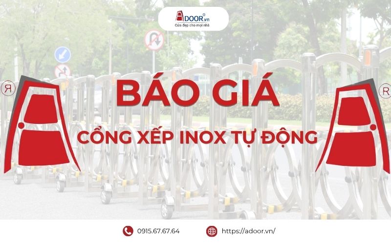 Cửa cổng xếp inox tự động