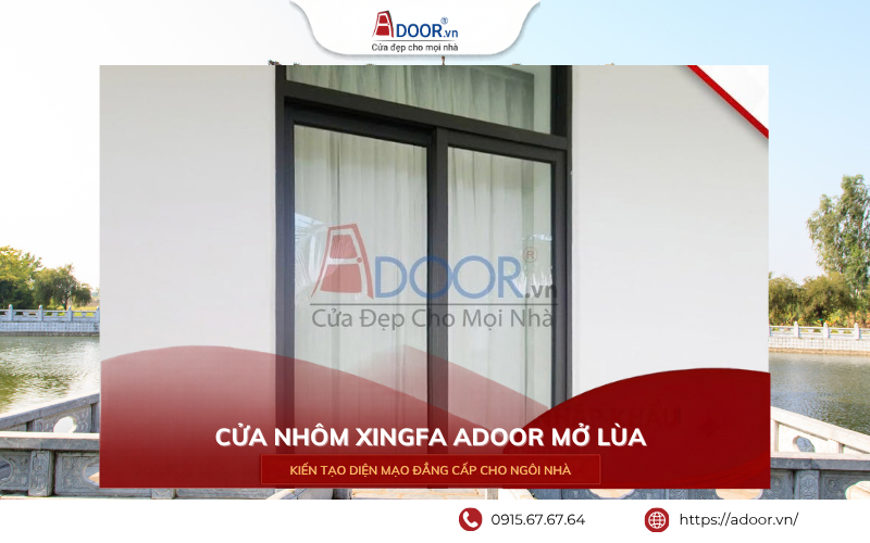 Cửa sổ mở lùa nhôm Xingfa Bắc Ninh Adoor