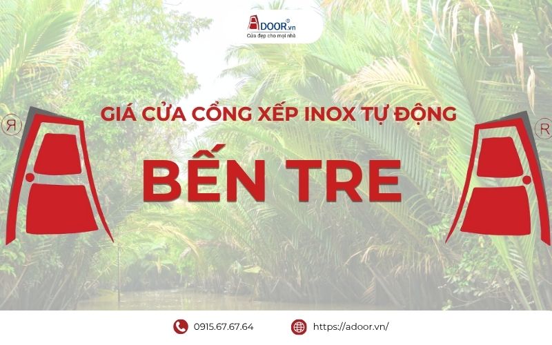 Giá cửa cổng xếp inox tự động