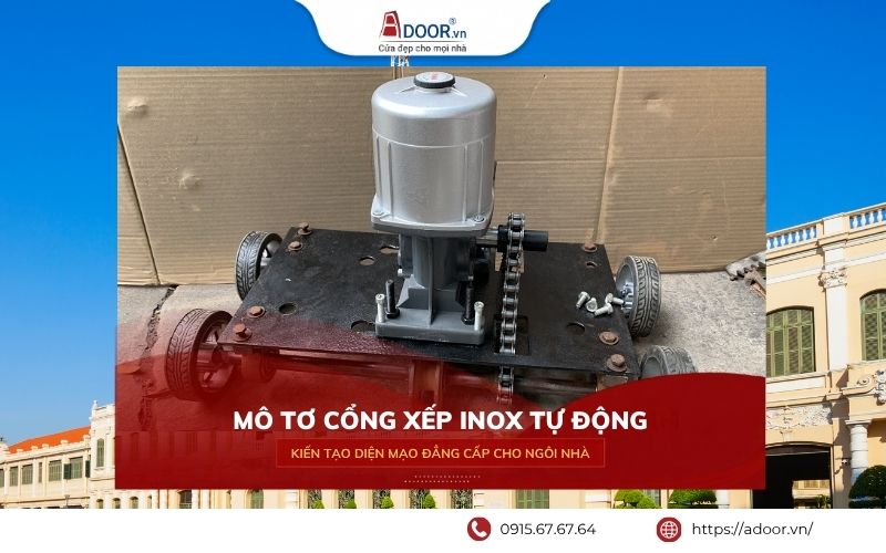Motor cửa cổng xếp tự động