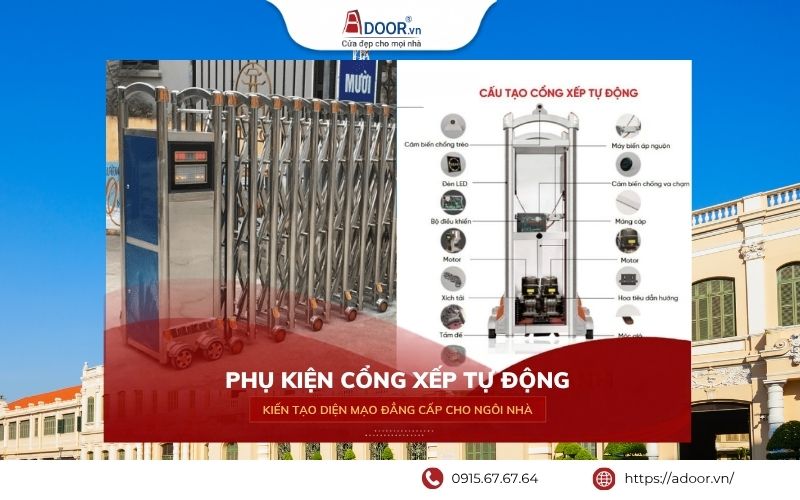 Các phụ kiện cổng xếp