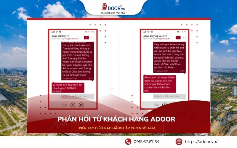 Phản hồi của khách hàng về chất lượng sản phẩm