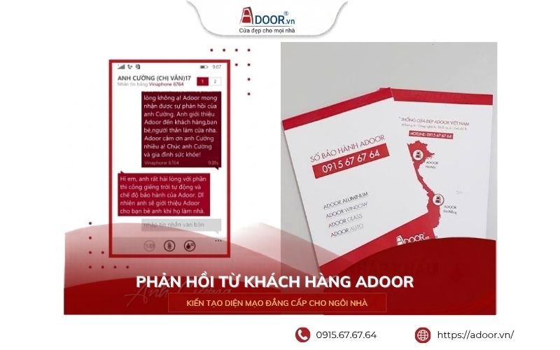 Phản hồi từ khách hàng Adoor