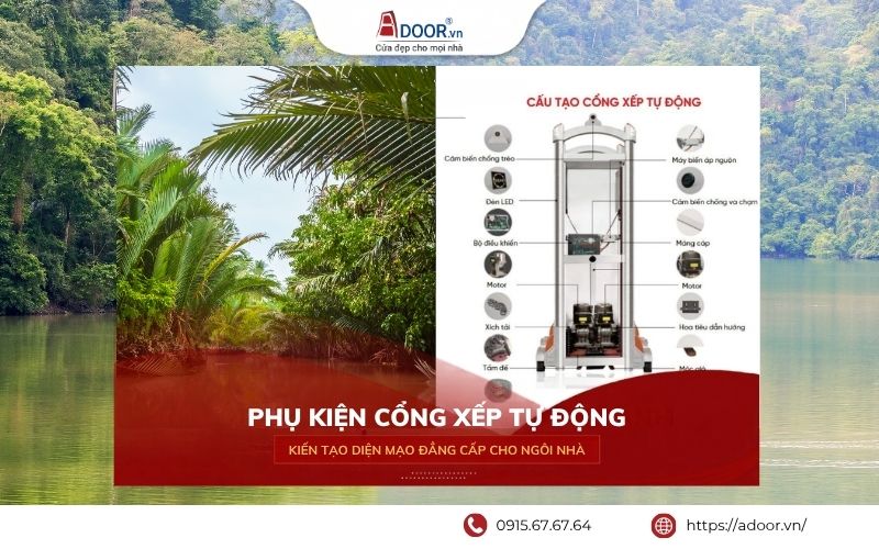 Phụ kiện cổng xếp tự động