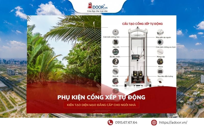 Phụ kiện cổng xếp tự động