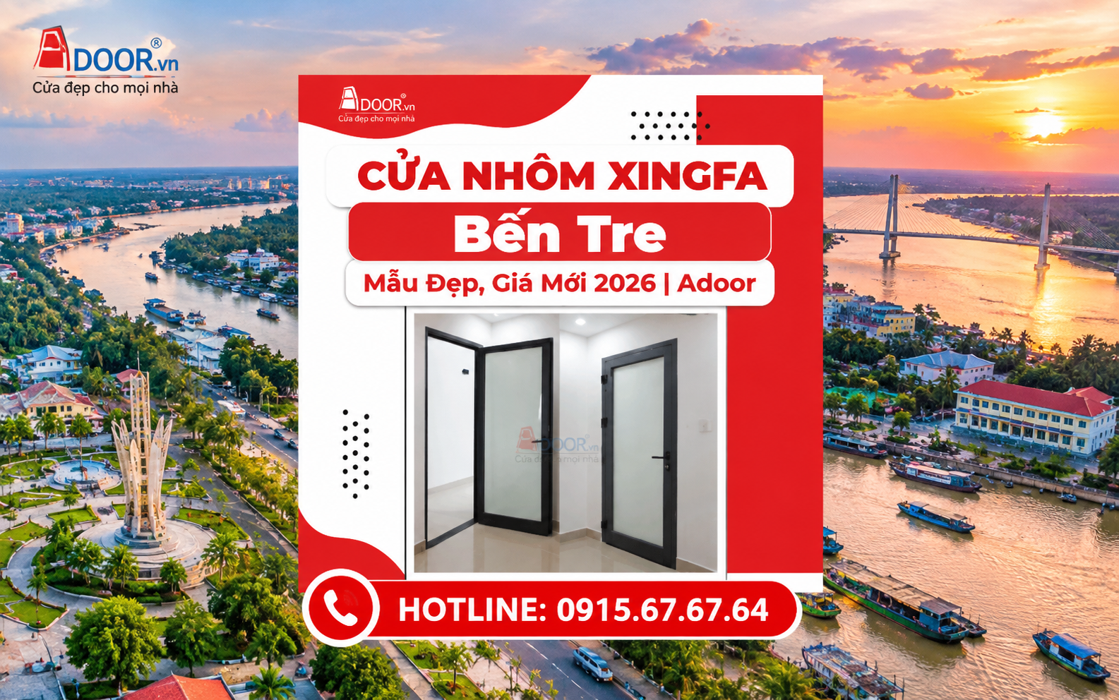 Cửa nhôm Xingfa Bến Tre