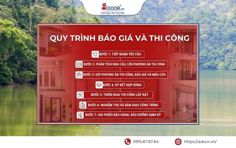 Quy trình tư vấn, lắp đặt Cửa Cổng xếp tự động