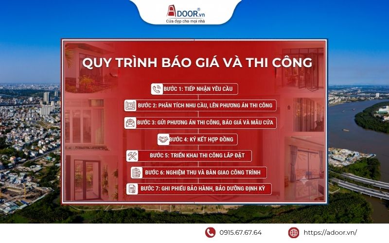 Quy trình báo giá và thi công