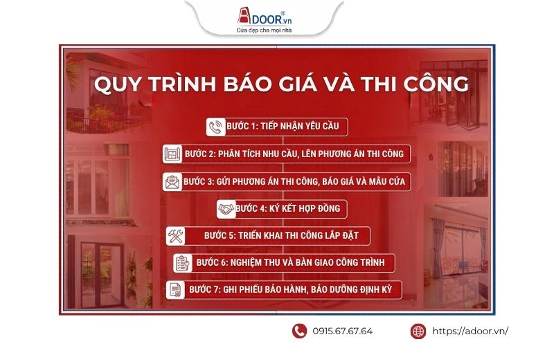 Quy trình báo giá và thi công