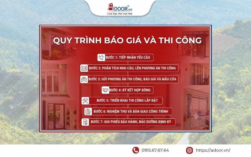 Quy trình báo giá và thi công