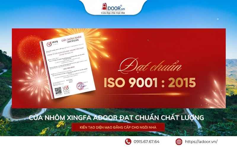 chứng nhận ISO Adoor