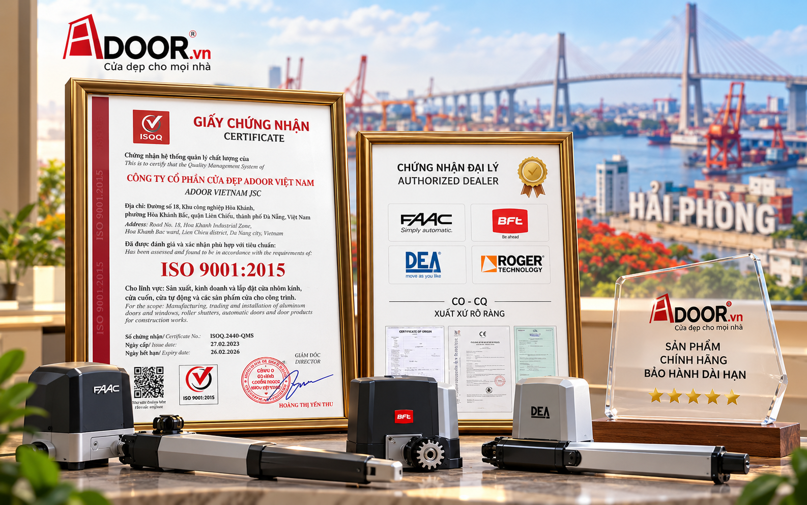 Cổng tự động tại Hải Phòng - Minh chứng chất lượng cổng tự động Adoor