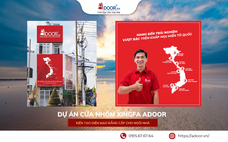 hệ thống phân phối toàn quốc Adoor