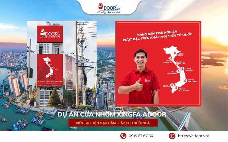 hệ thống phân phối toàn quốc Adoor