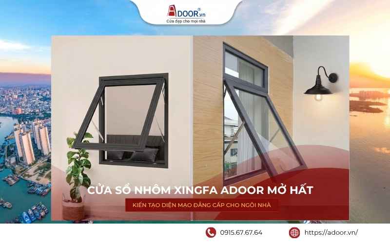 cửa mở hất chính hãng Adoor