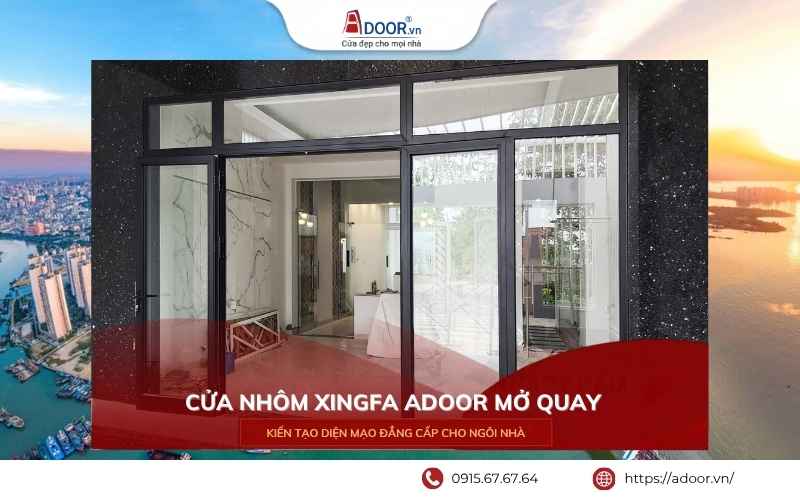 cửa mở quay chính hãng Adoor