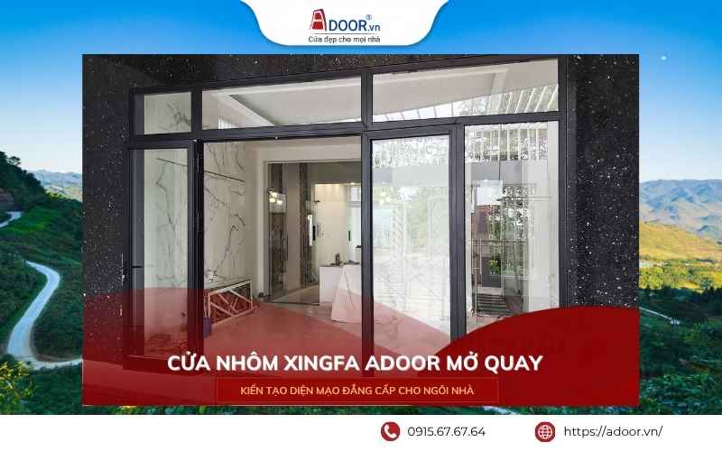 cửa đi mở quay chính hãng Adoor