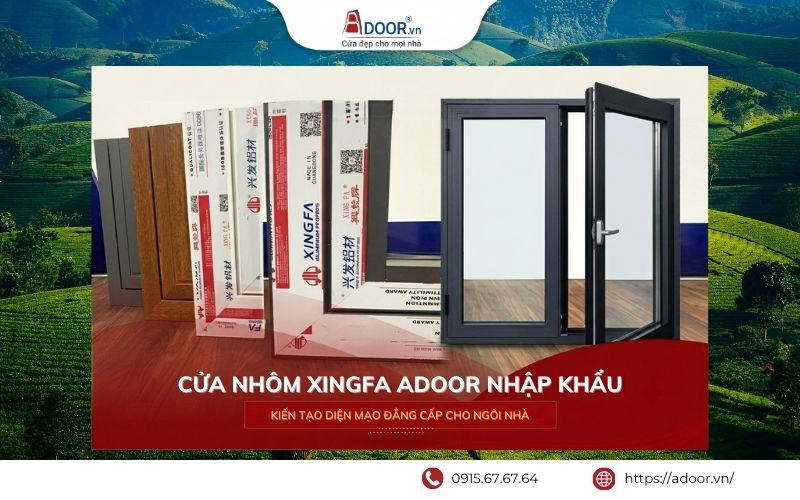 Cửa nhôm nhập khẩu cao cấp, bền đẹp và hiện đại.