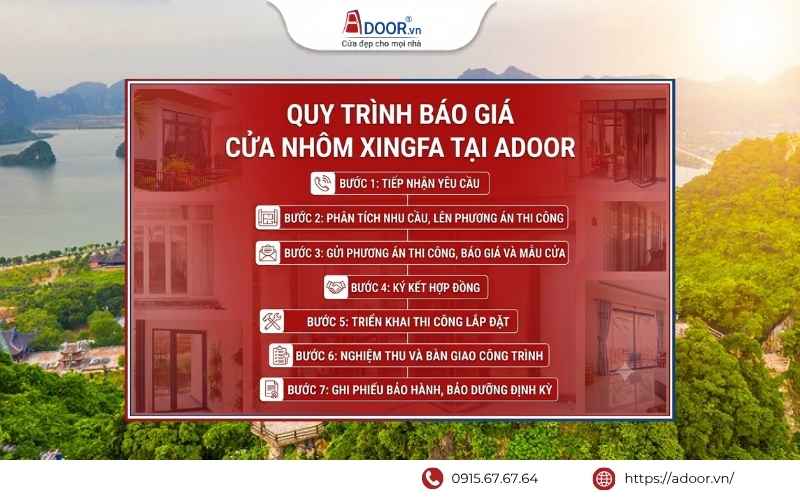 uy trình báo giá nhanh chóng, minh bạch tại Adoor.