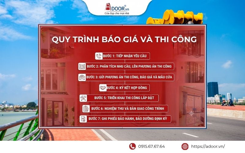 Quy trình tư vấn và báo giá Adoor