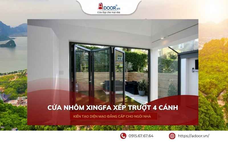 cửa nhôm xếp trượt chính hãng Adoor