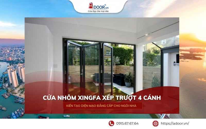cửa xếp trượt chính hãng Adoor